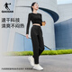 Jordan sports pants for women in autumn and winter breathable quick-drying woven straight trousers running casual pants for women black M