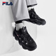FILA official pea plus velvet shoes dad shoes 2025 winter new casual thick-soled sports shoes men's shoes black-BK 42.5