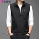 TOME BORNEK Tommy Chaleco fino con cuello alto para primavera y otoño para hombre, chaleco, chaleco para pescar al aire libre, chaleco sin mangas, chaqueta de gama alta, tendencia caqui HKTM-686 2XL Peso recomendado 160-180 Jin Jin es igual a 0,5 kg