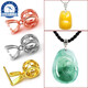 Peso bird plated 18k gold buckle head necklace pendant buckle connector jade pendant jade pendant buckle clip buckle accessories needle style/small size/white gold