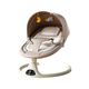 Space tiger baby sleeping artifact baby rocking chair electric rocking chair baby rocking chair milk coffee color electric + remote control + bluetooth + mosquito net