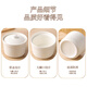 Baijie stew pot with lid ceramic bowl soup bowl water-proof stew pot liner steamed egg porridge bird's nest cup jar tableware medium size 400ml