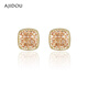 AJIDOU Ajidou earrings women's fashionable champagne sugar cube earrings niche flower sparkling high-end earrings