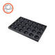 24-teiliger flacher Halbkreisform Nicht-Stick-Multi-Link-Schimmelpulver Backkuchenmilchmilchmilch 24-Link-Halbkreisform-Form-PTFE Nicht-Stick MY12591
