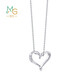 Chow Sang Sang platinum pendant Pt950 love platinum pendant without necklace 91882P