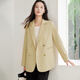Handu Yishe Lapel Suit Women's Spring and Autumn 2025 Simple Fashion Temperament Straight Casual Commuting Versatile Long Sleeve Suit