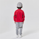 Paul Frank Children's Clothing Children's Plush Suit 2025 Winter Comfortable and Warm Leisure Sports Fashionable Thick Suit for Big Children 724F Red 150