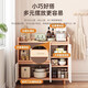 Solid wood sideboard storage cabinet household dining table low cabinet widening living room wall integrated storage storage cabinet tea cabinet solid wood ecological board log color 60cm