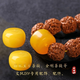 Wanbaozi beeswax with beads, drum beads, spaced beads, loose beads, diamond beads, single beads, star and moon Bodhi text bracelet accessories collection, old beeswax drum beads 12mm diameter *10mm, pair of holes / single