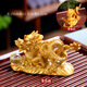 Jiaomingtang color-changing tea pet ornaments color-changing large golden toad Pixiu lychee tea toy boutique tea set tea table accessories masonry red toad (red)