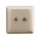 Schneider Changyi series frosted gold telephone information socket A3B52RJ4_5E_WG telephone information socket Changyi frosted gold