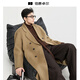 Earl Dower Cashmere Wool Mélange de laine à double face de longueur moyenne pour hommes 2025 Automne et hiver Nouveau veste P541523 Chocolate Gummy L (175)