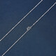 CHINA GOLD platinum hemp rope necklace, simple and versatile, birthday gift for boyfriend 2025, about 5.13g