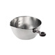 Shuangshan Stainless Steel Cooking Bowl with Scale Baking and Egg Basin Single Handle Deepening Stuffing and Mixing Salad Preparation Bowl 1L 17.5*Height 9cm