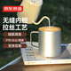 Made in Tokyo, stainless steel double-layer insulated desktop mug 420mL outdoor camping water cup 304 coffee cup silver gray