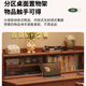 Huixun solid wood desk student home with bookshelf writing desk study room simple office computer desk bedroom bedside study table walnut color #desk + bookshelf 120cm*60cm*75cm total height 109cm