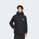 Adidas water-repellent plus velvet liner three-in-one hooded jacket for men and women in autumn and winter Adidas official light sports black XL