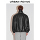 UR star same style 2025 winter new men's retro super loose jacket UMF150068 black S (XS-S)