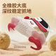 DR KONG Dr. Jiang's winter baby shoes for boys and girls plus velvet, comfortable and warm toddler shoes, pink/silver 22