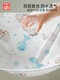 Goodbaby (gb) baby diaper pad, large size, waterproof, washable and breathable, baby diaper-proof sheet, fitted sheet, complete mattress cover, Dream Adventure Powder, sheet style, Category A maternal and infant grade - waterproof urine barrier 150x200cm