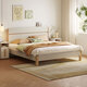 Lin's Home Bedroom Bed 1.5*2.0 Single Bed Modern Simple Small Apartment Full Side Bed Square Man Series RG2A
