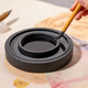 Huying 5-Zoll-Hot-Pot-Tintenstein, klassisches Modell mit Abdeckung für Kalligraphie, spezielle Doppelkreis-Tintenpatrone aus natürlichem Rohstein, feuchtigkeitsspendende und verdunstungshemmende Schleiftinte, Stiftwaschmittel für Anfänger, vier Schätze der Studie
