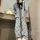 Girls Suit Spring and Autumn 2025 New Children's Style Jacket Autumn Two-piece Sportswear Set for Older Children, Junior High School Students, Gray Suit, Jacket + Pants, Pendant not included 160