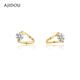 AJIDOU Ajidou earrings women's French earrings light luxury ear buckle accessories niche high-end earrings hoop earrings gold