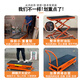 Electric lifting horse stool folding hydraulic new foot-operated movable platform indoor tile decoration trolley load-bearing 800Jin Jin is equal to 0.5kg 1.2*0.5 table top Liter 1.4 meters
