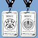 Missing MBCC Director ICON Student Carte Set Carte scolaire Bus Bus Carte de repas Carte de repas Carte d'eau Chaîne Key Chain B15838 Long Lanyard + Campus Carte Cluster