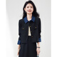 Xinfeiyu stitched contrasting lapel small fragrant style jacket for women 25 autumn and winter fashion professional wear small casual short top