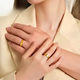 Lanlian gold-wrapped gold pure gold 999 ancient ring for men and women 2025 new pure gold ring gift for girlfriend, gold 0.4 grams-No. 9