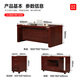 ZHONGWEI Chinese-style boss desk executive desk manager desk office desk solid wood veneer supervisor desk president desk 1.8 meters including cabinet