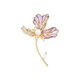 Yin Muchi Danish iris brooch pearl luxury corsage elegant niche design pin high-end practical birthday gift XZ0617 iris brooch
