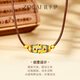 Zokai gold pendant nine-eye dzi beads pure gold enamel color gold bead necklace new Tibetan style pendant jewelry birthday gift pure gold necklace about 1.61-refund more or make up less