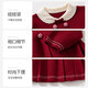 Banxidi girls dress spring new style children's style princess dress baby long-sleeved pleated skirt New Year's clothing New Year's greetings