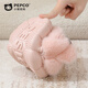 Piggy Banner (PEPCO) men and women indoor and outdoor wear home warm soft-soled cute bag and plush children's cotton slippers pink 28