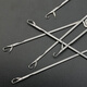 Handmade beading needle threading beads Wenwan tee crochet beading knitting tool DIY threading pearl steel wire lead 1 tongue crochet hook, threading tee artifact