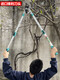 ZKHE special tool for cutting bamboo, hydraulic tree branch scissors for pruning thick branches, large scissors for fruit tree pruning, powerful pruning, two years, double layer thickened model (not retractable)
