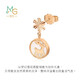 Chow Sang Sang 18K Rose Gold Stud Earrings Mint One Deer With You Snowflake Fawn Fritillary Single Price 92826E