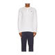 Ralph Lauren pony mark light luxury men's long-sleeved henley sweatshirt White 20 | XXL