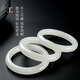Impression Eyes Premium Grade Hetian Jade Bracelet White Jade Bracelet Peace Bracelet The inner diameter is about 53-54mm for my mother