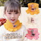 Baby scarf neck warm winter cute girls winter scarf neck pullover neck scarf female winter knitted children's scarf yellow