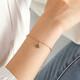 Chow Sang Sang Little Green Dress 18K Rose Gold Mint Ginkgo Leaf Rose Gold Bracelet 92255B Pricing 19cm