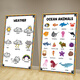 Er Jiangong Englisch Klassenzimmer Wandlayout Dekoration Buch Ecke Bilderbuch Bibliothek Englisch Poster Wandaufkleber Kindergarten Hang Painting 31-Illness [50 Breite x 70 Höhe] CM_KT Board + Golden Pvc Edge [gleiche Herrscher