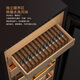 Vinocave constant temperature and humidity cigar cabinet, variable frequency compressor, precise temperature and humidity control, four major systems, three-stage ammonia removal cigar humidor, household high-end commercial humidifier, high-end series-U8-three-stage ammonia removal + cedar wood inner cabinet Chun Yang 376L