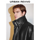 UR star same style 2025 winter new men's retro super loose jacket UMF150068 black S (XS-S)