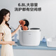 Midea Gemini Pulsator Washing Machine Fully Automatic 1KG Mini Underwear Washing Zone Washing Machine Professional Bacteria Mite Removal MNBB10VH70E Trade-in