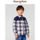 PawinPaw Cartoon Bear Children's Clothing 25th Spring Boys' Plaid Long-Sleeved Shirt PCYAF1213M Mixed Color 120