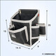 Carpentry nail pocket decoration carpentry waist bag color steel tile electric wrench woodworking nail pocket new thickened screw wear-resistant F102 black + metal head belt